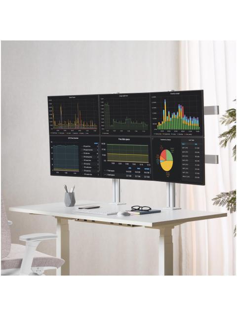 STARTECH SOPORTE DE ESCRITORIO PARA 6 MONITORES 17 - 32 HASTA 8KG - Imagen 9
