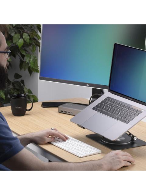 STARTECH SOPORTE ELEVADOR PARA LAPTOP 14 PLATA - Imagen 6