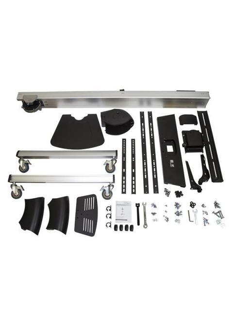 STARTECH  SOPORTE MOVIL DE PISO PARA PANTALLA DE 32 - 75 HASTA 40KG NEGRO-PLATA - Imagen 6