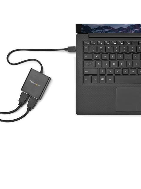 STARTECH DIVISOR SPLITTER MST USB-C MACHO - 2X HDMI HEMBRA NEGRO - Imagen 6