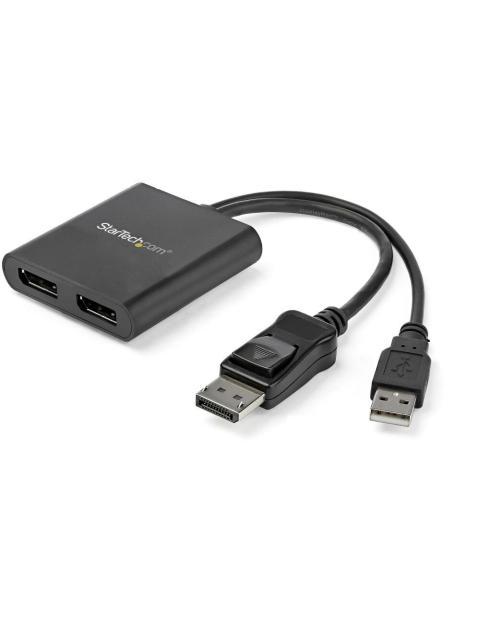 STARTECH SPLITTER MULTIPLICADOR DISPLAYPORT 1.2 - 2X DISPLAYPORT NEGRO