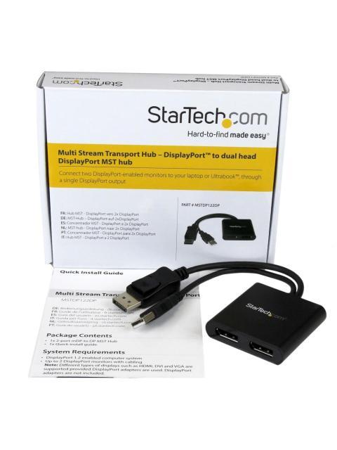 STARTECH SPLITTER MULTIPLICADOR DISPLAYPORT 1.2 - 2X DISPLAYPORT NEGRO - Imagen 8