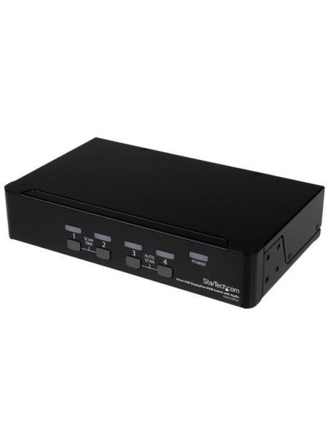 STARTECH SWITCH KVM SV431DPUA DISPLAYPORT-USB 4 PUERTOS