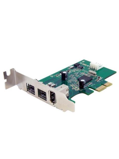 STARTECH TARJETA PCI EXPRESS 1.1 PEX1394B3LP ALAMBRICO CON 3 PUERTOS FIREWIRE