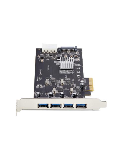 STARTECH  TARJETA PCI EXPRESS DE 4 PUERTOS USB 3.0 SATA 5 GBIT-S - Imagen 3