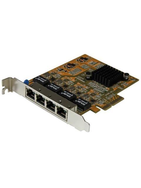 STARTECH TARJETA PCI EXPRESS ETHERNET GIGABIT DE 4 PUERTOS RJ-45 ALAMBRICO 2000 MBIT-S