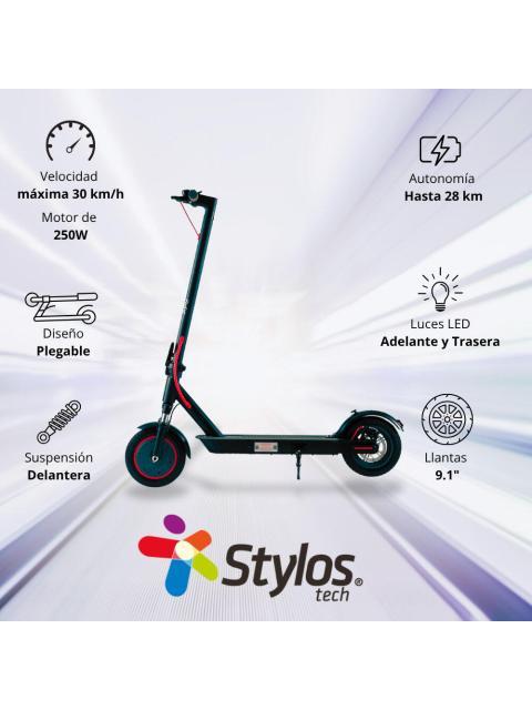 STYLOS SCOOTER M2 HASTA 30KM-H 250W MAX. 120KG NEGRO - Imagen 4