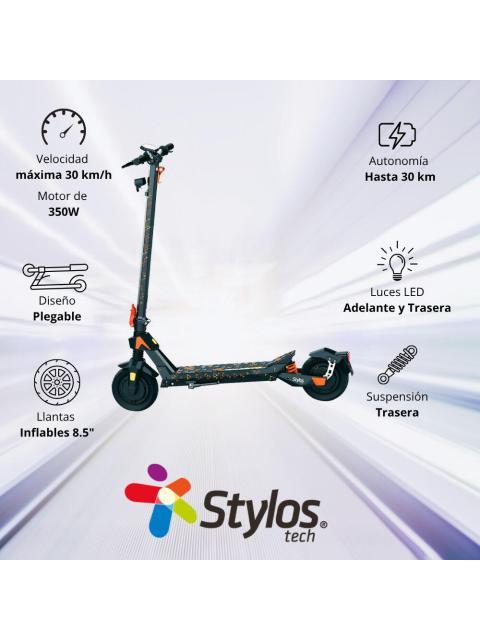 STYLOS SCOOTER M3 HASTA 25KM-H 350W MAX. 120KG NEGRO - Imagen 3