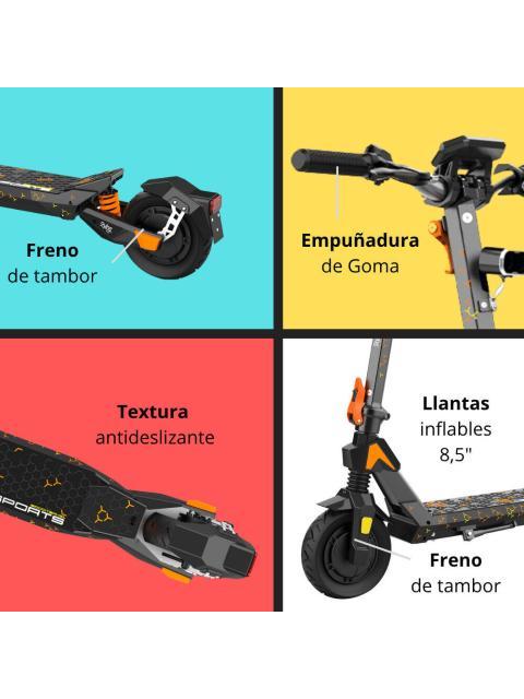STYLOS SCOOTER M3 HASTA 25KM-H 350W MAX. 120KG NEGRO - Imagen 4