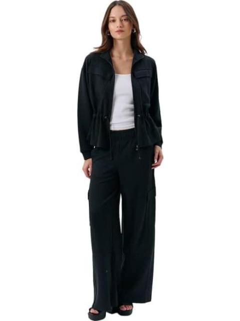 SUDADERA ABIERTA NEGRO LOVE TO LOUNGE