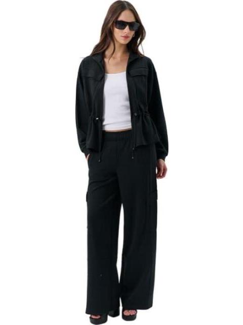 SUDADERA ABIERTA NEGRO LOVE TO LOUNGE - Imagen 3