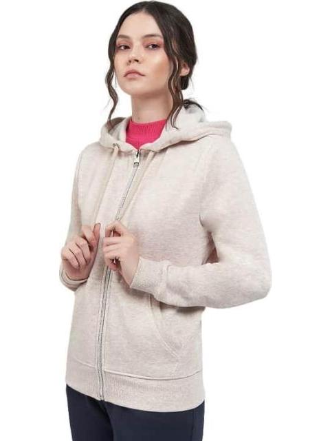 SUDADERA BASICA CON CAPUCHA BEIGE LOVE TO LOUNGE - Imagen 5