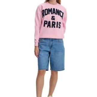 SUDADERA BORDADA ROSA LOVE TO LOUNGE