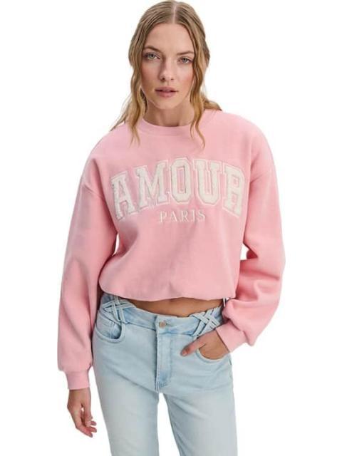SUDADERA BORDADA ROSA LOVE TO LOUNGE - Imagen 4