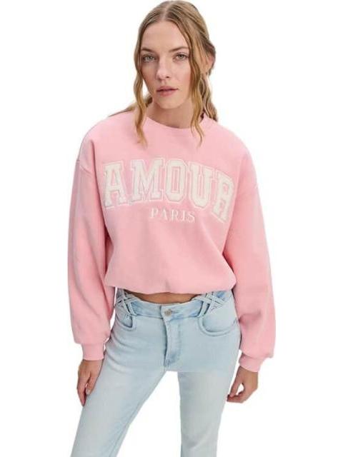 SUDADERA BORDADA ROSA LOVE TO LOUNGE - Imagen 5
