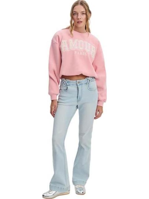 SUDADERA BORDADA ROSA LOVE TO LOUNGE - Imagen 6