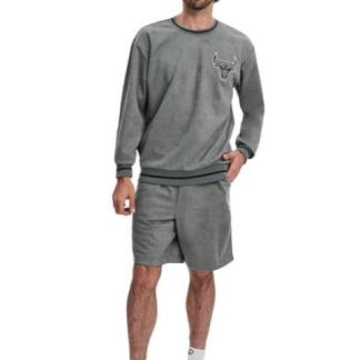SUDADERA BULLS GRIS NBA