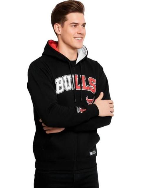 SUDADERA BULLS JACKET NEGRO NBA - Imagen 3
