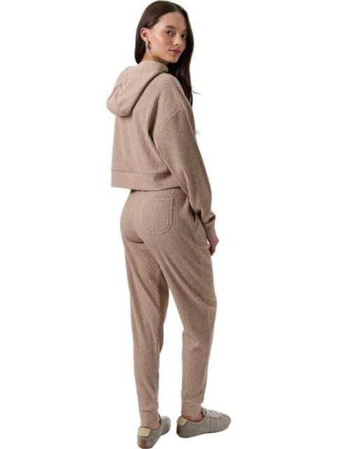 SUDADERA CERRADA CON CAPUCHA MOKA LOVE TO LOUNGE - Imagen 2