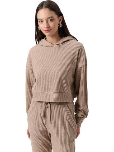 SUDADERA CERRADA CON CAPUCHA MOKA LOVE TO LOUNGE - Imagen 3
