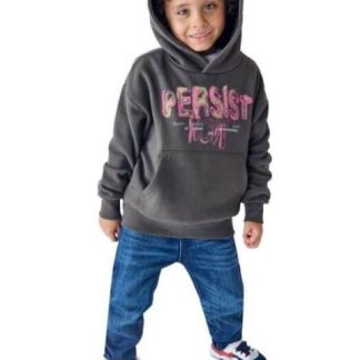 SUDADERA CON CAPUCHA GRIS NEXT CO