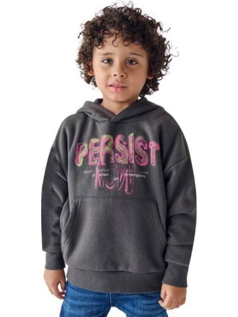 SUDADERA CON CAPUCHA GRIS NEXT CO - Imagen 4