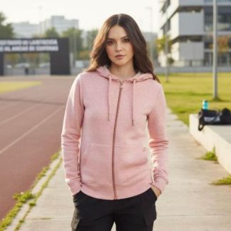 SUDADERA CON CAPUCHA ROSA LOVE TO LOUNGE