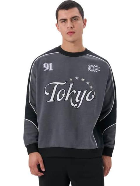 SUDADERA CUELLO REDONDO NEGRO HARD SODA - Imagen 2