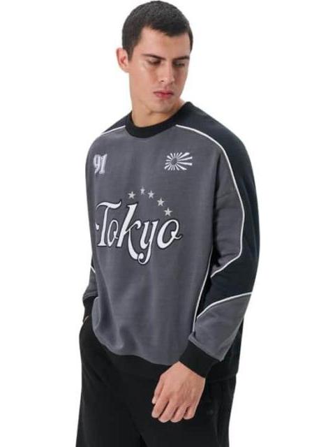 SUDADERA CUELLO REDONDO NEGRO HARD SODA - Imagen 4