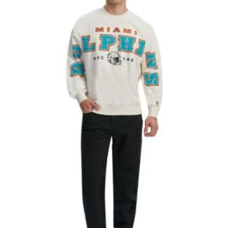 SUDADERA DOLPHINS BEIGE NFL