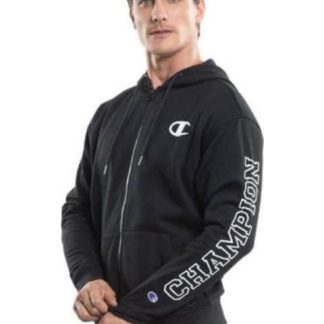 SUDADERA FULL ZIPPER HOODIES FULL ZIPPER HOODIES NEGRO CHAMPION