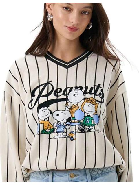 SUDADERA SNOOPY BEIGE PEANUTS - Imagen 4