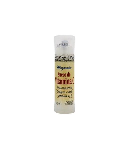 SUERO DE VITAMINA C MEGAMIX 30 ML ACIDO HIALURONICO COLAGENO SABI MEGAMIX