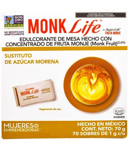 SUSTITUTO DE AZUCAR MORENA 70 SOB MONK LIFE