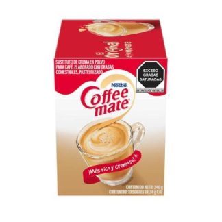 SUSTITUTO DE CREMA COFFEE MATE VAINILLA EN POLVO 10 PZ 34 G