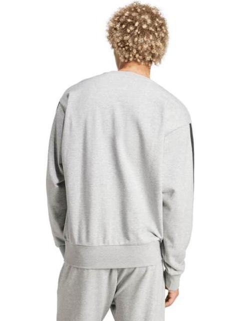 SWEATER M 3S FT SWT GRIS ADIDAS - Imagen 3