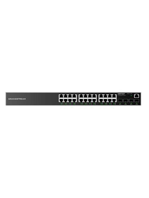 SWITCH ADMINISTRABLE CAPA L2+ 24 PTOS GIGABIT + 4 SFP COMPATIBLE CON GWN CLOUD