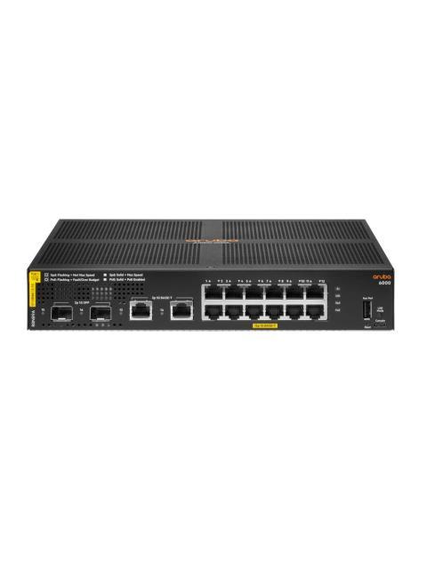 SWITCH ARUBA GIGABIT ETHERNET 6000 12G CL4 12 PUERTOS POE 10-100-1000MBIT-S + 2 SFP 32 GBIT-S 8192 ENTRADAS - ADMINISTRABLE