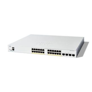 SWITCH CISCO GIGABIT ETHERNET CATALYST 1300 24 PUERTOS POE+ 10-100-1000MBPS + 4 PUERTOS SFP 370W 56 GBIT-S 16000 ENTRADAS - ADMINISTRABLE
