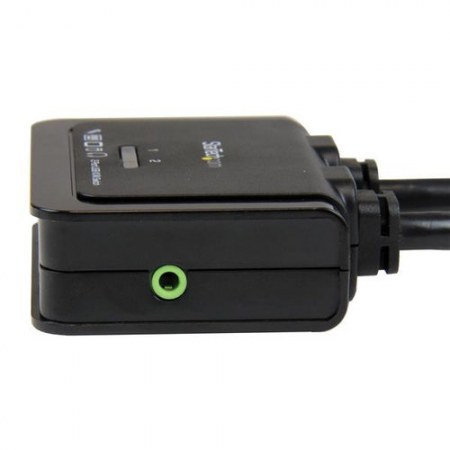 STARTECH SWITCH KVM DE 2 PUERTOS HDMI USB AUDIO CON CABLES INTEGRADOS - Imagen 3