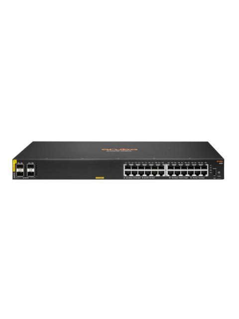 SWITCH HPE GIGABIT ETHERNET ARUBA 6100 24 PUERTOS POE 10-100-1000MBPS + 4 PUERTOS SFP+ 128 GBIT-S 8192 ENTRADAS - ADMINISTRABLE