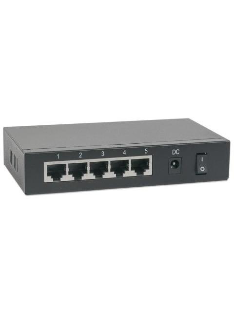 SWITCH INTELLINET FAST ETHERNET 561082 5 PUERTOS POE+ 10-100MBPS 10GBIT-S 2048 ENTRADAS - NO ADMINISTRABLE - Imagen 5