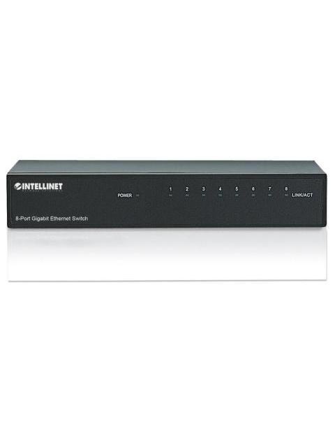 SWITCH INTELLINET GIGABIT ETHERNET 530347 8 PUERTOS 10-100-1000MBPS 4096 ENTRADAS - NO ADMINISTRABLE - Imagen 4