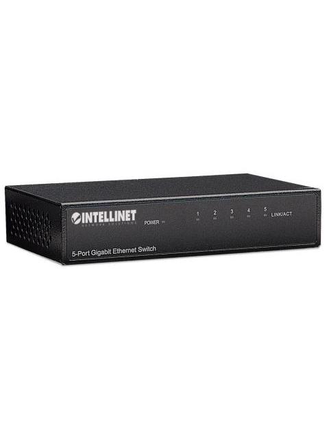 SWITCH INTELLINET GIGABIT ETHERNET 530378 5 PUERTOS 10-100-1000MBPS 1024 ENTRADAS - NO ADMINISTRABLE - Imagen 2