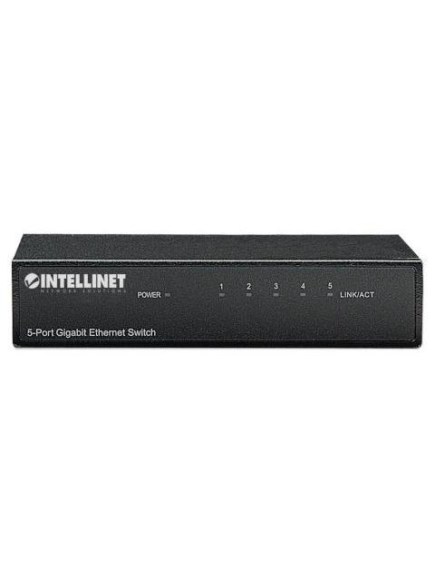 SWITCH INTELLINET GIGABIT ETHERNET 530378 5 PUERTOS 10-100-1000MBPS 1024 ENTRADAS - NO ADMINISTRABLE - Imagen 3