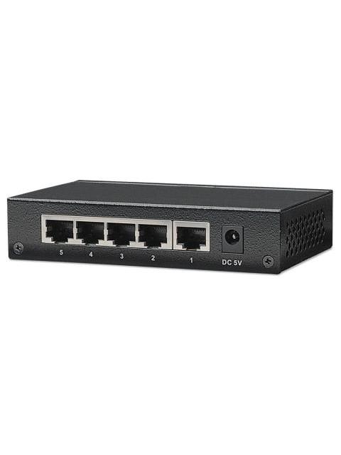 SWITCH INTELLINET GIGABIT ETHERNET 530378 5 PUERTOS 10-100-1000MBPS 1024 ENTRADAS - NO ADMINISTRABLE - Imagen 4