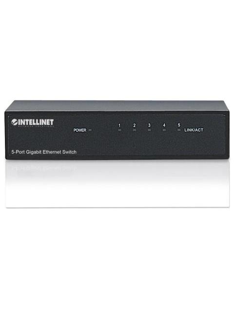 SWITCH INTELLINET GIGABIT ETHERNET 530378 5 PUERTOS 10-100-1000MBPS 1024 ENTRADAS - NO ADMINISTRABLE - Imagen 7