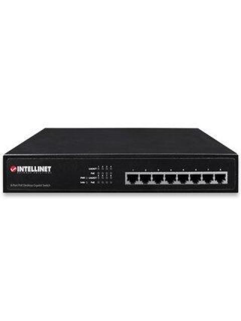 SWITCH INTELLINET GIGABIT ETHERNET 560641 8 PUERTOS POE+ 10-100-1000MBPS 16GBIT-S 4096 ENTRADAS - Imagen 3