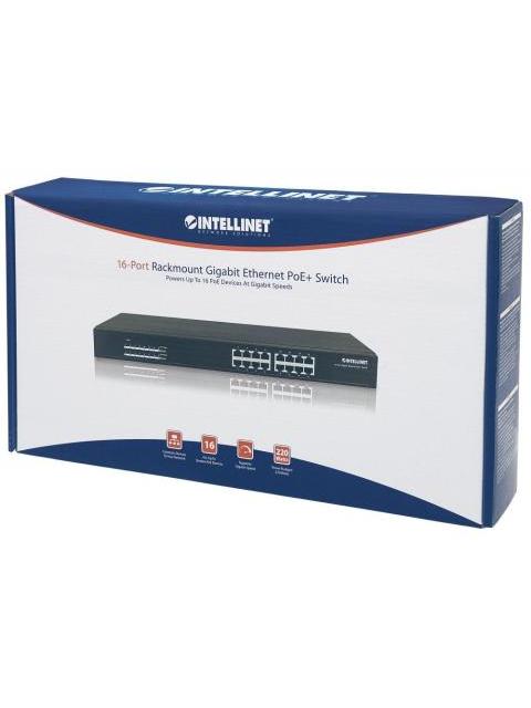 SWITCH INTELLINET GIGABIT ETHERNET 560993 16 PUERTOS 10-100-1000MBPS 32 GBIT-S 8192 ENTRADAS - NO ADMINISTRABLE - Imagen 5