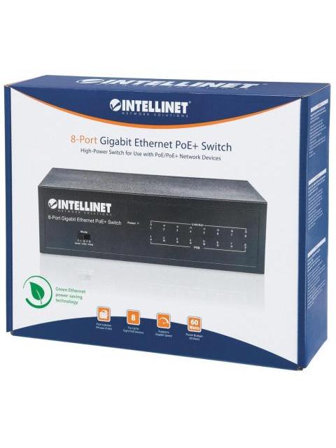 SWITCH INTELLINET GIGABIT ETHERNET 561204 8 PUERTOS 10-100-1000MBPS 16 GBIT-S 4096 ENTRADAS - NO ADMINISTRABLE - Imagen 6